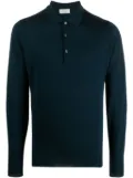 John Smedley virgin wool polo shirt - Blue