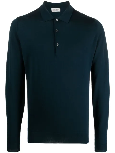 John Smedley virgin wool polo shirt