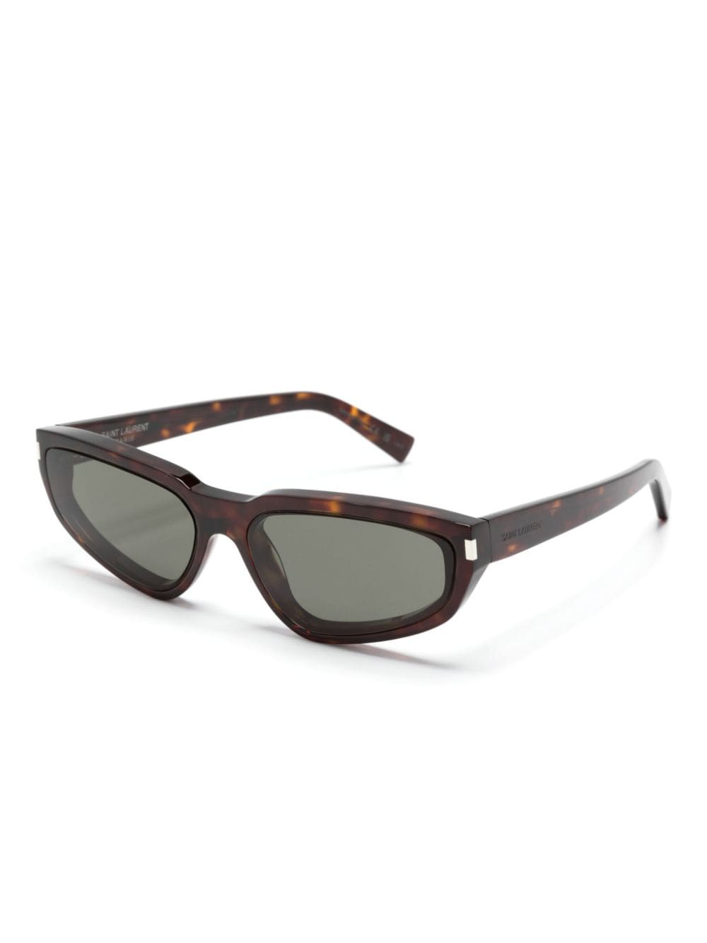 Saint Laurent Eyewear Nova tortoiseshell sunglasses - Bruin