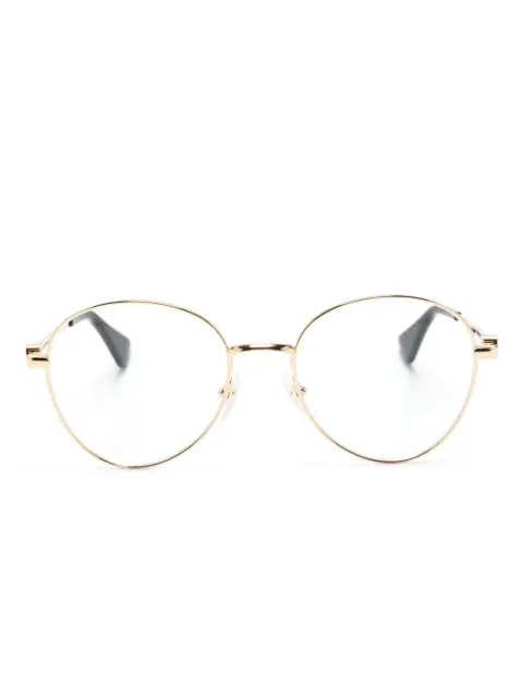 Cartier Eyewear Panthos metallic glasses
