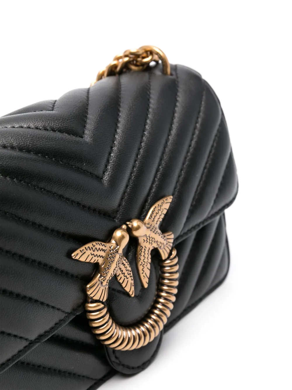 PINKO Love Quilted Shoulder Bag Farfetch