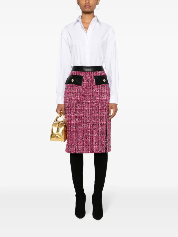 PINKO logo-embroidered Cotton Shirt | White | FARFETCH JO
