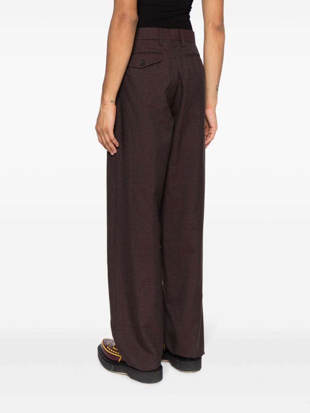 Shop Kolor Four-pocket Tailored Trousers In Brown