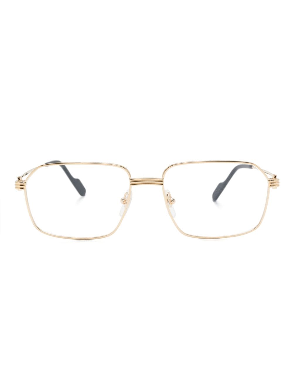 Cartier Square-frame Glasses In Gold