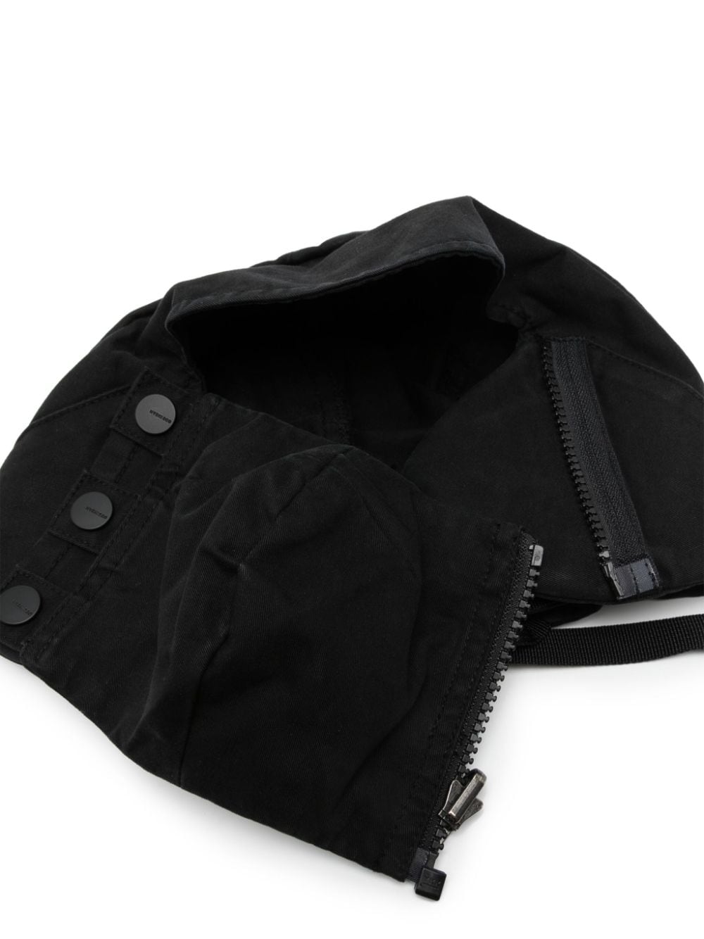 Shop Hyein Seo Cotton-blend Ear-flap Hat In Black