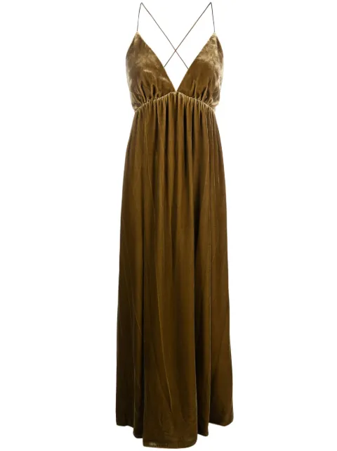 ZIMMERMANN Sensory velvet maxi dress