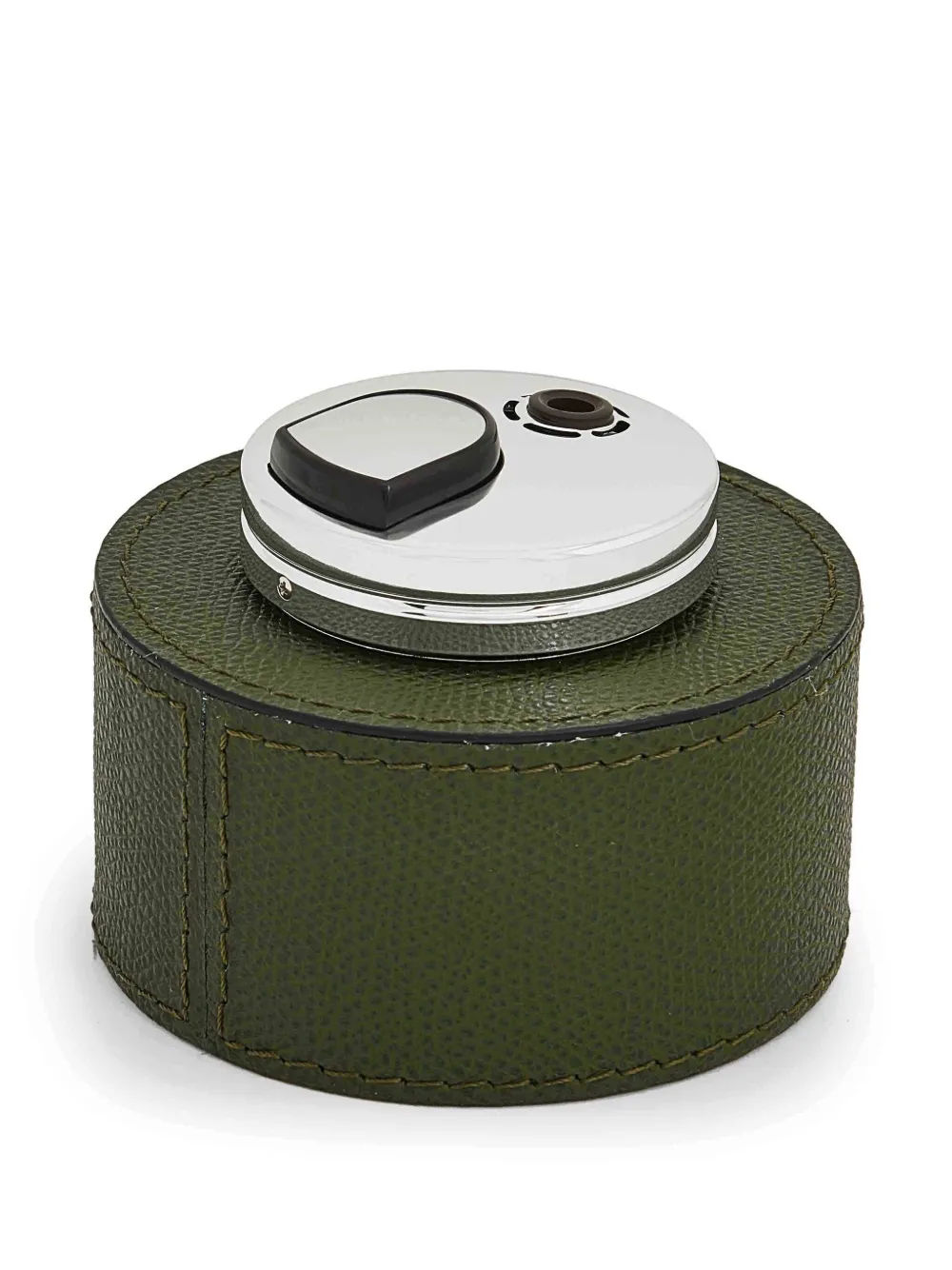 Giobagnara Montego Leather Table Lighter Case In Green