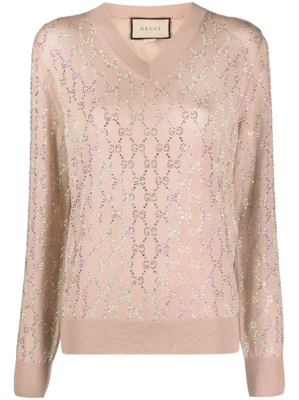 Gucci pink jumper hotsell