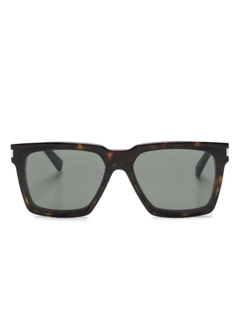 Saint Laurent Eyewear tortoiseshell-effect square-frame sunglasses