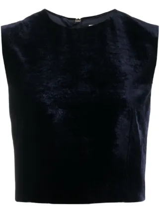 FENDI ベロア タンクトップ | ブルー | FARFETCH JP