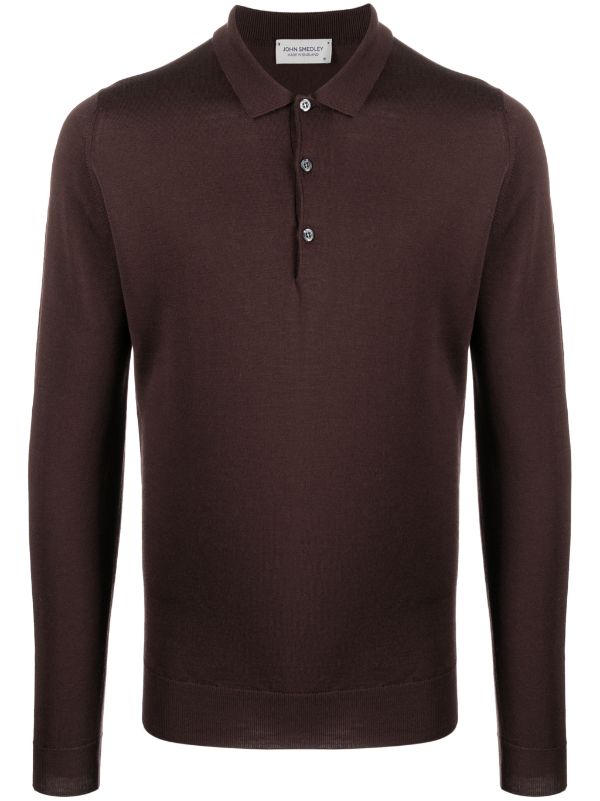 John Smedley fine-knit Buttoned Polo Shirt - Farfetch