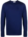 John Smedley fine-knit merino jumper - Blue