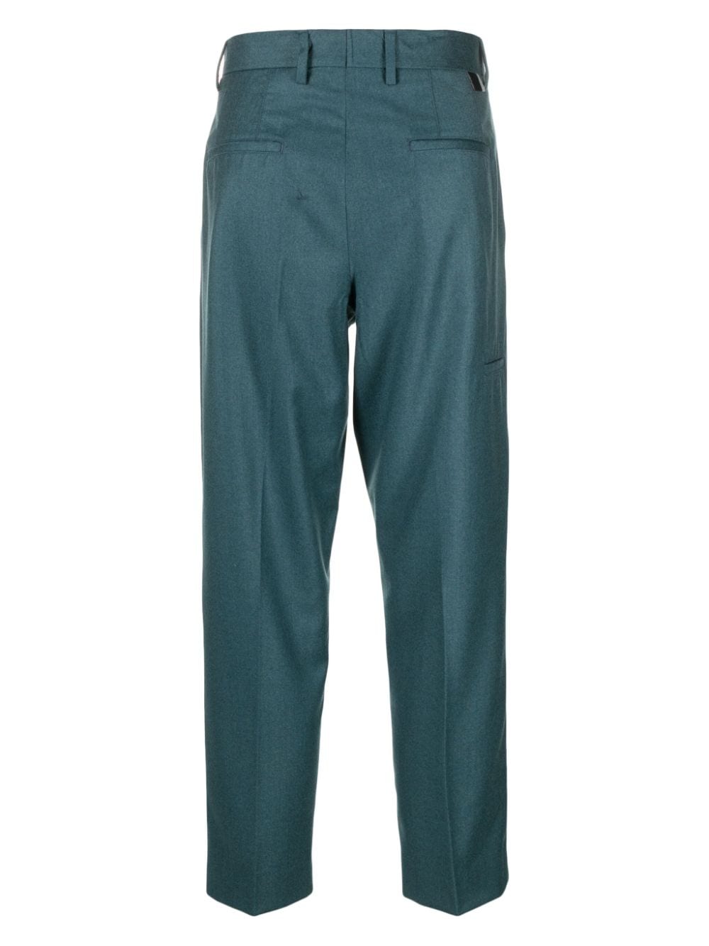 Low Brand tapered-leg virgin wool trousers - Groen