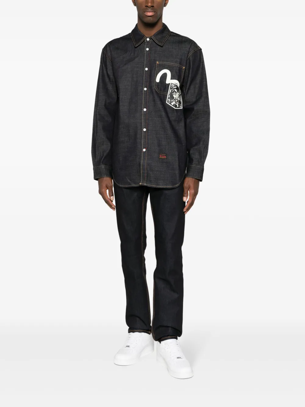 EVISU Denim overhemd - Blauw