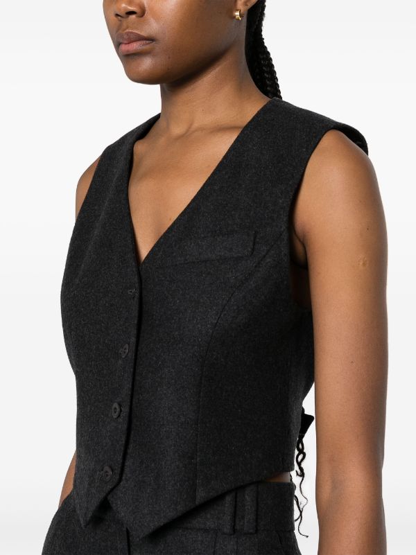 Claudie Pierlot single breasted Waistcoat Farfetch