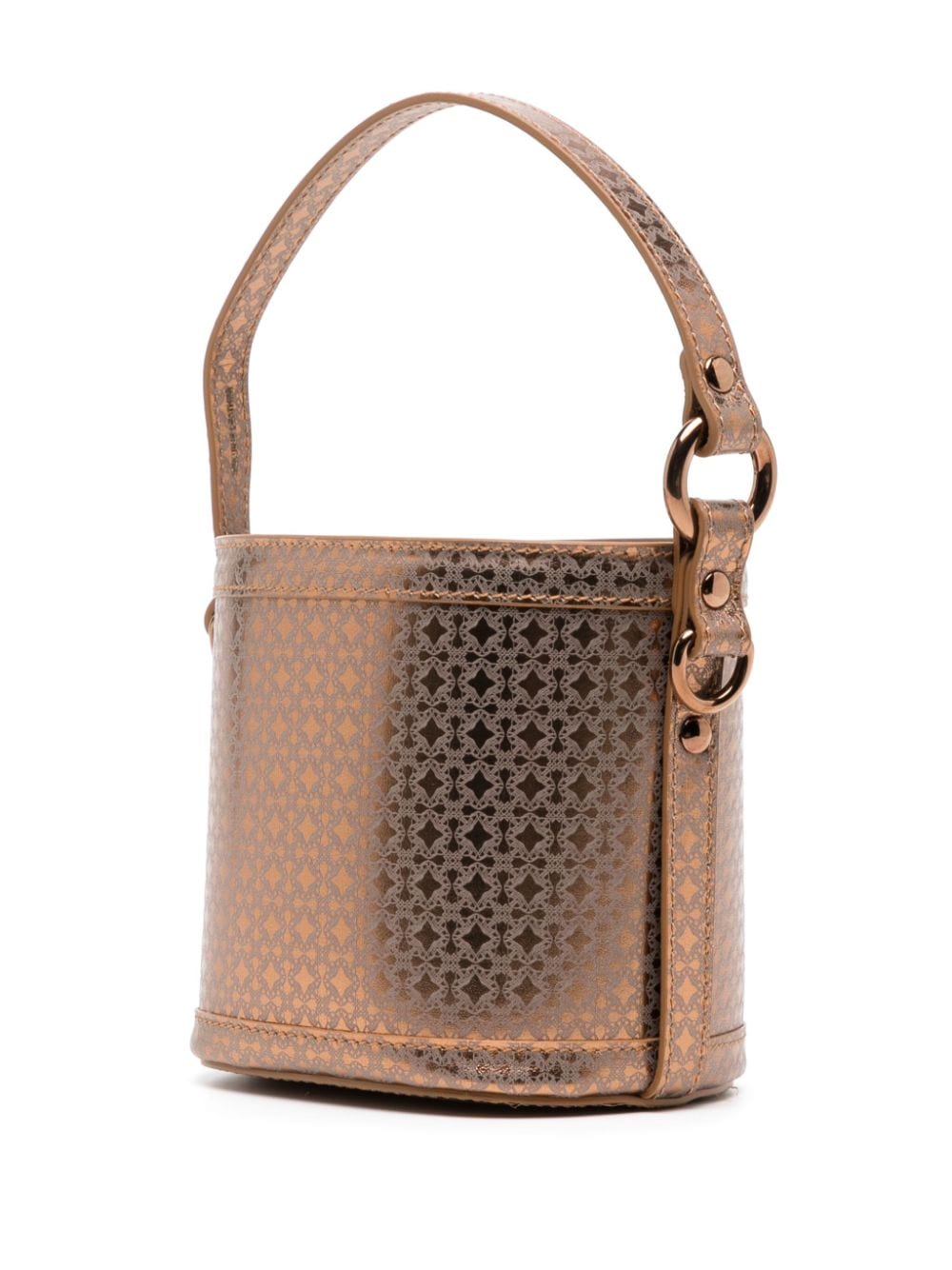 Shop Vivienne Westwood Daisy Leather Bucket Bag In Brown