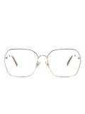Chloé Eyewear metal geometric-frame glasses - Gold