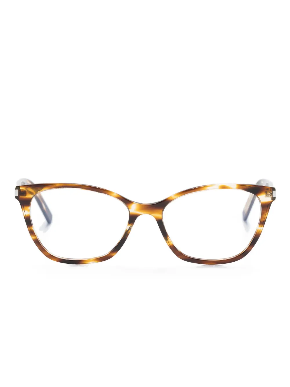 Saint Laurent Eyewear Zonnebril met cat-eye montuur Bruin