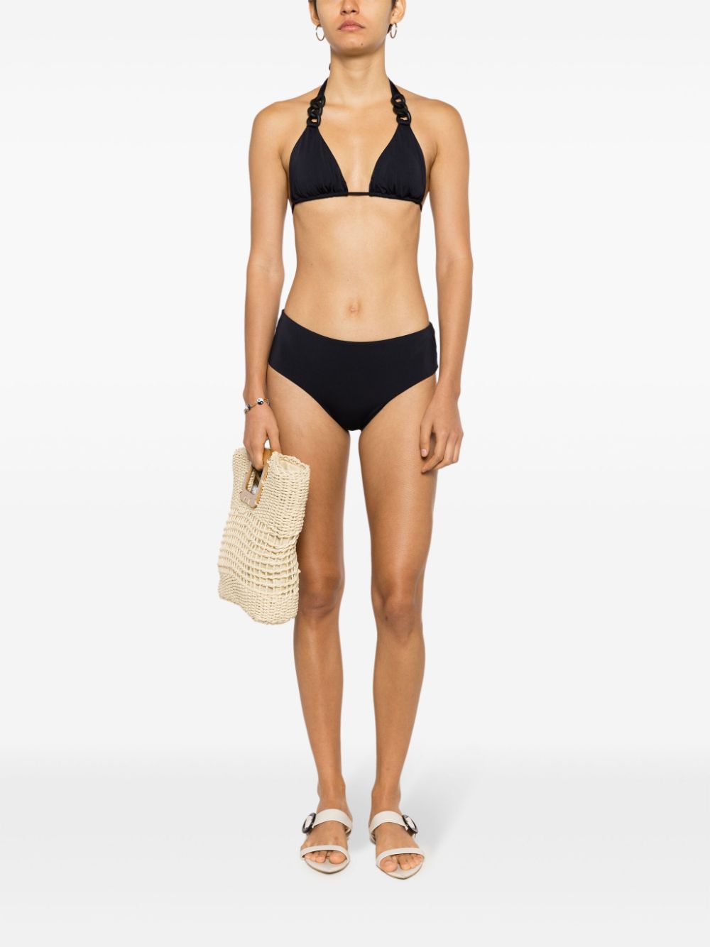 Lenny Niemeyer High waist bikinislip - Zwart