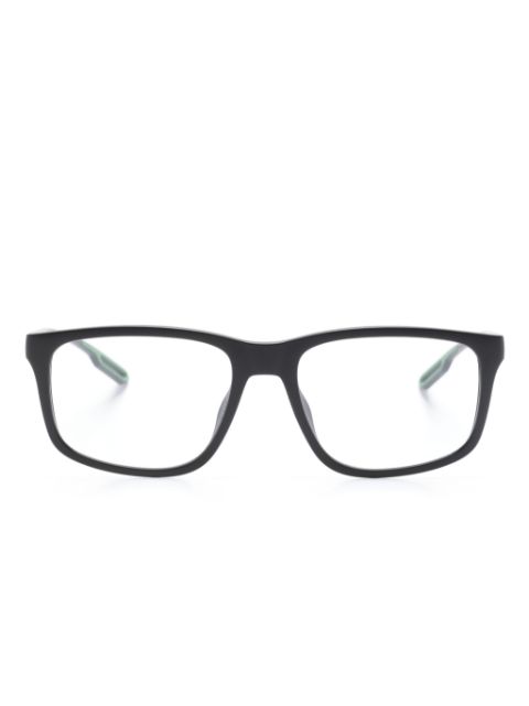 Emporio Armani Eckige Brille mit Logo-Prägung