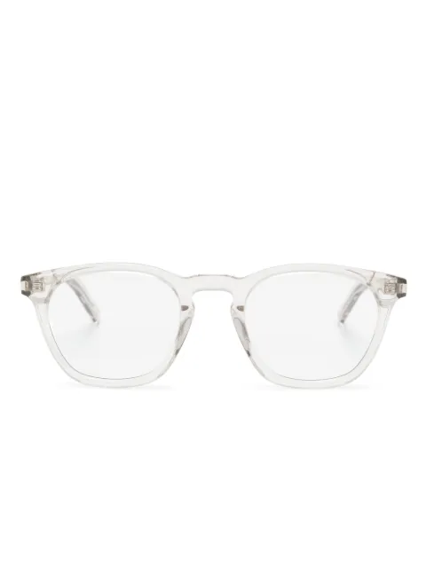 Saint Laurent Eyewear lentes con armazón cuadrada transparente