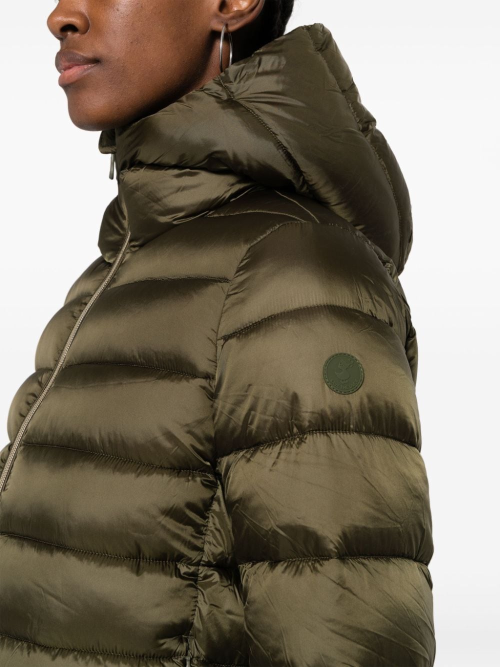 Shop Save The Duck Iris Padded Jacket In Green
