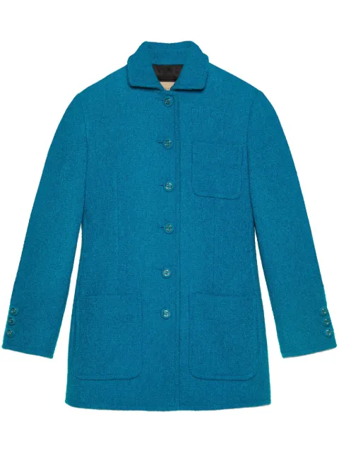 Gucci bouclé single-breasted wool jacket