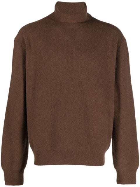 LEMAIRE ribbed roll-neck jumper