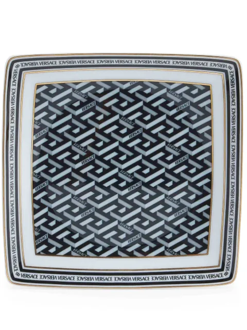 Versace small La Greca porcelain plate 