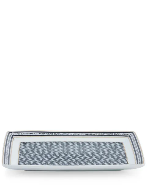 Versace La Greca Signature porcelain platter
