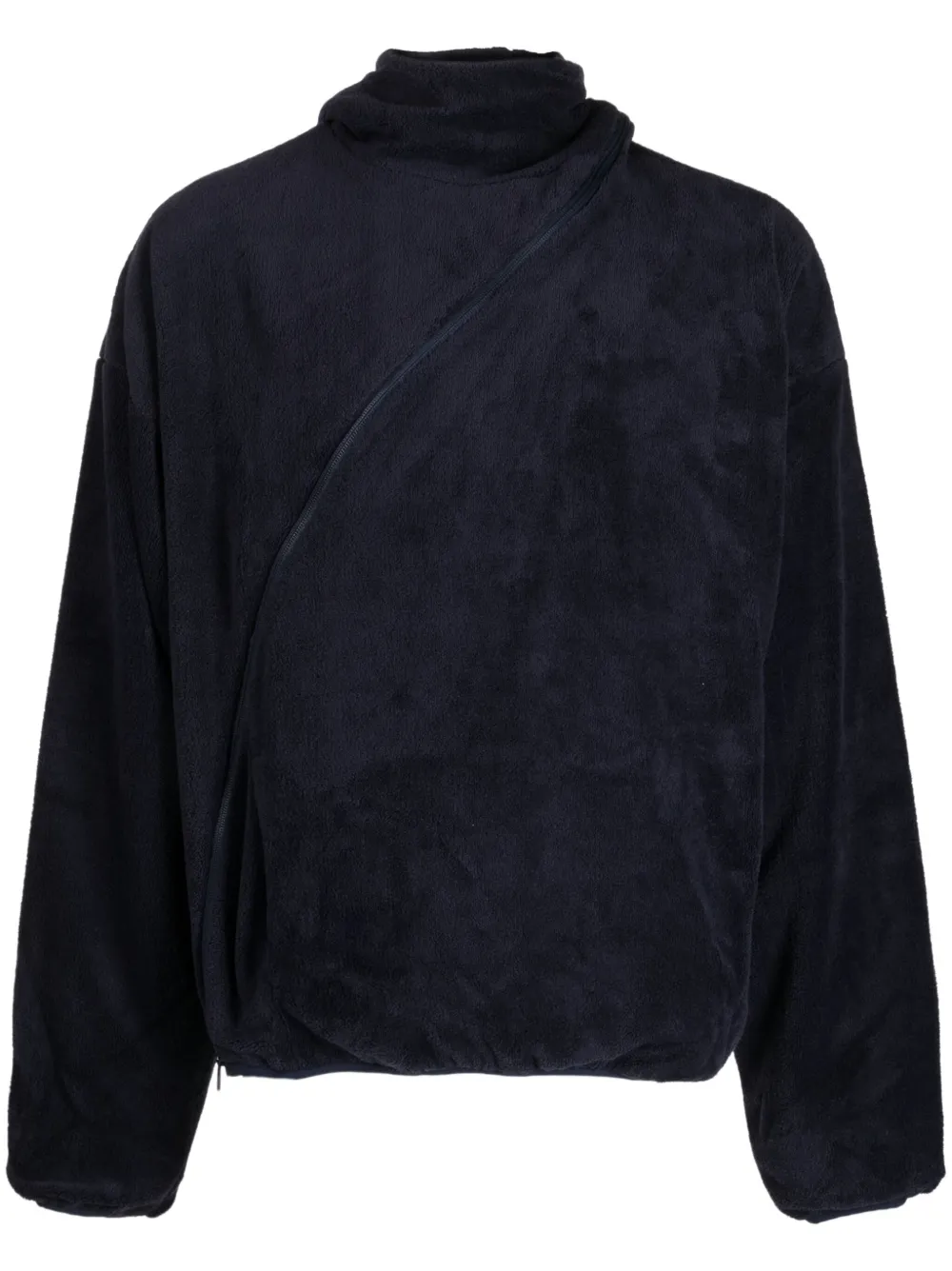 Post Archive Faction off-centre hooded jacket | Blue | Image 1