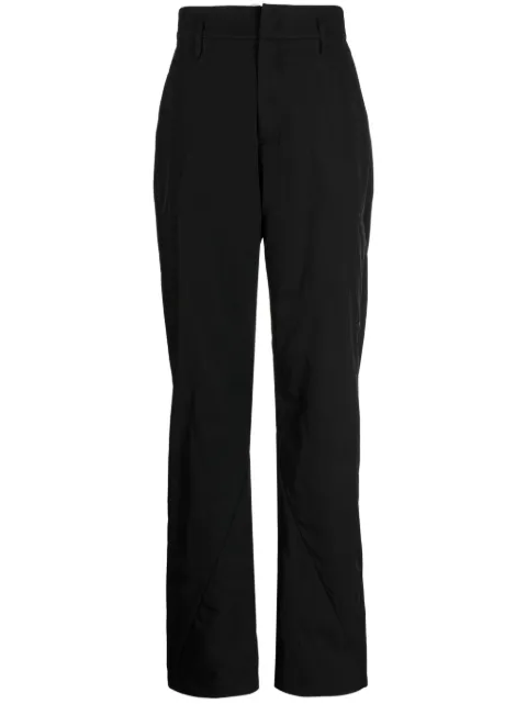 Post Archive Faction zip-detail high-waist trousers