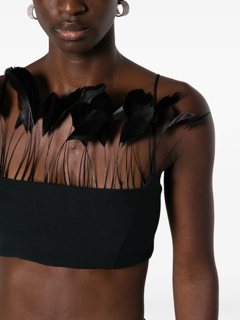 Nué Phoenix Bralette In Black