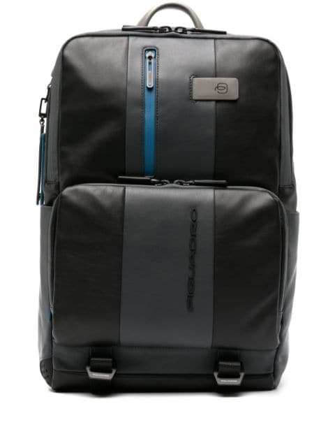 PIQUADRO panelled leather backpack