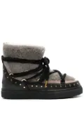 Inuikii shearling lace-up boots - Neutrals