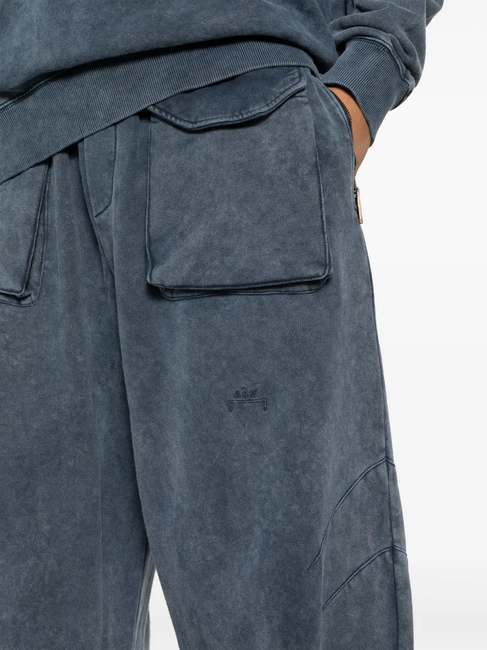 A-cold-wall* Uniform Jersey Track Pants In Blue