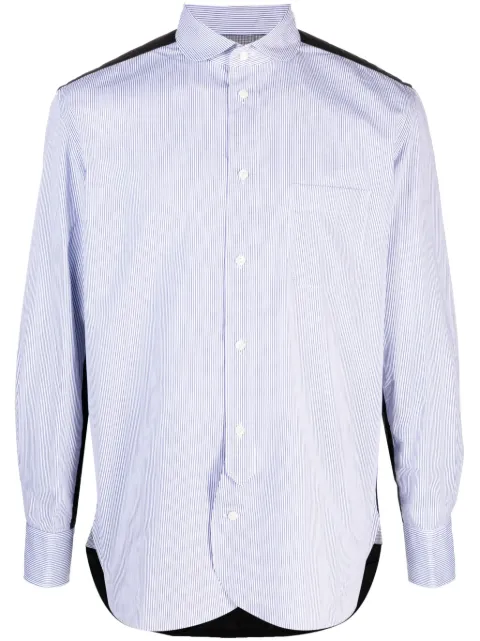 Junya Watanabe MAN panelled striped cotton shirt