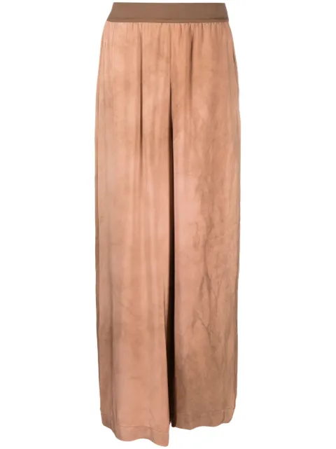 Uma Wang pantalones anchos con pretina elástica