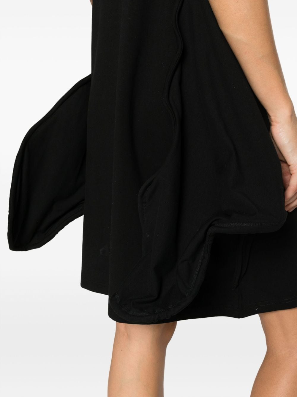 Y Project Mini-jurk met gedraaid detail Zwart