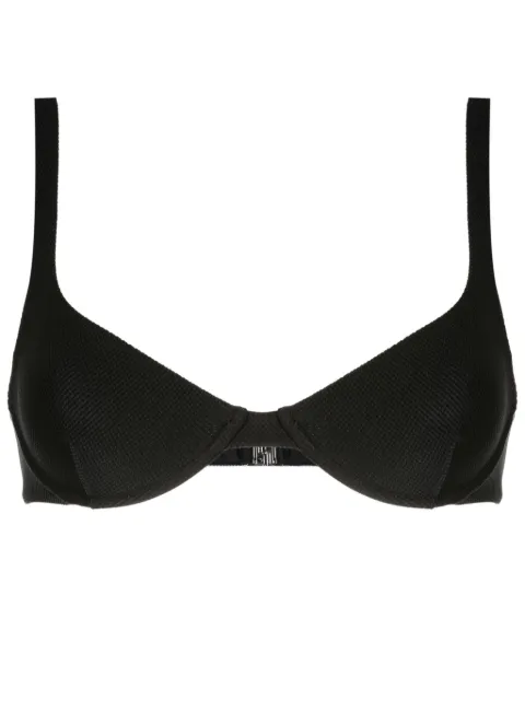 Lenny Niemeyer half-cup textured bikini top
