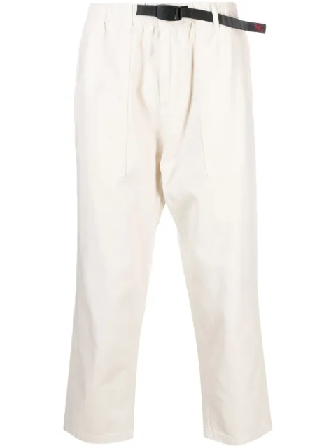 Gramicci buckle-fastening cotton cropped trousers