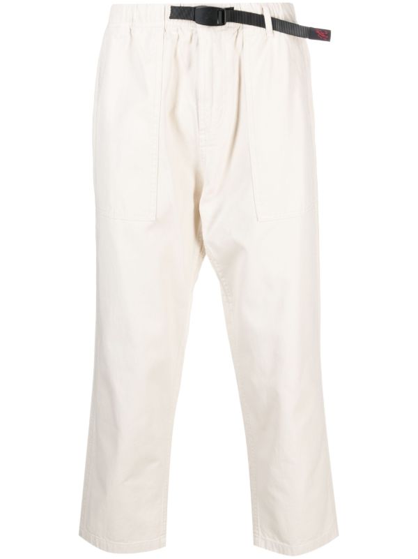 Mens white hot sale cropped trousers