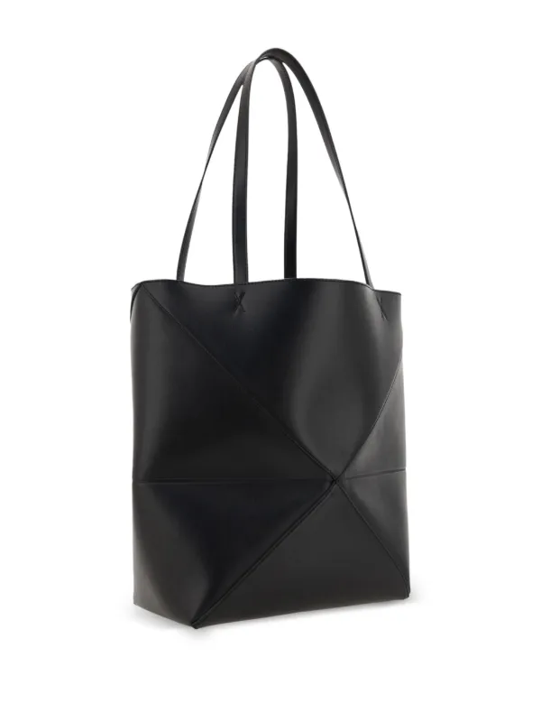 LOEWE Medium Puzzle Fold Tote Bag | Black | FARFETCH CA