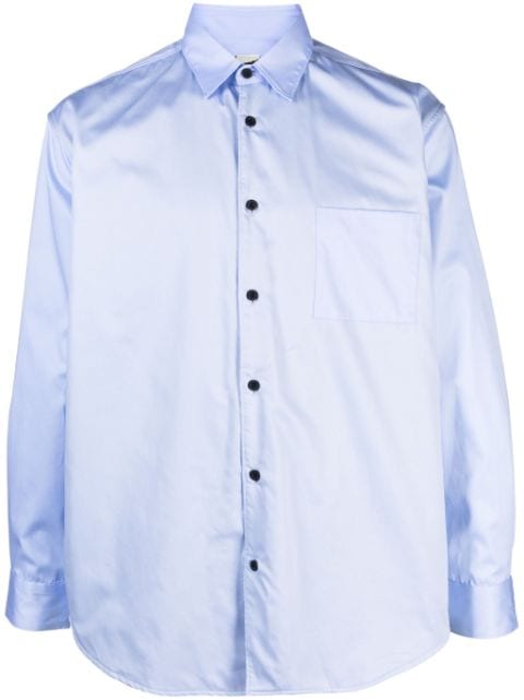 GR10K chest-pocket cotton shirt