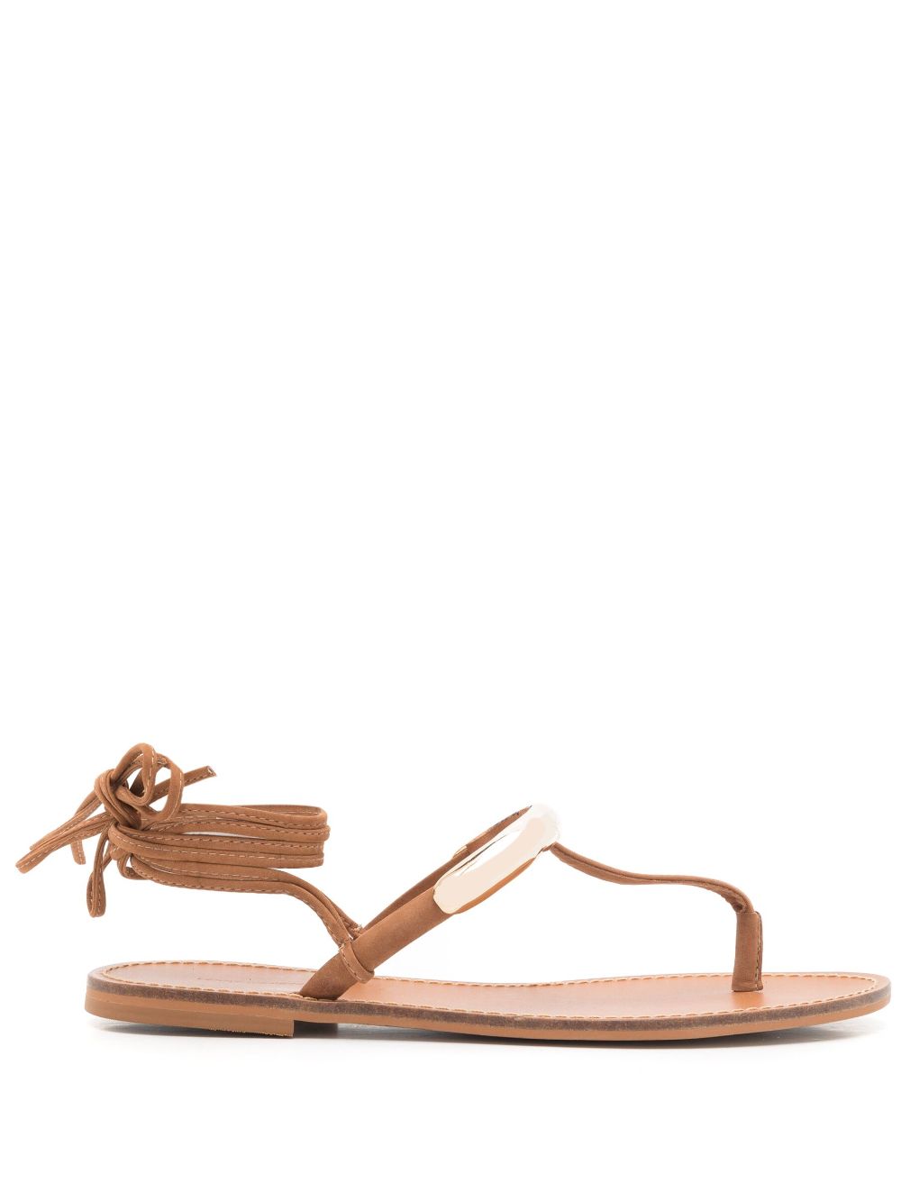 Lenny Niemeyer metal-strap leather sandals - Brown