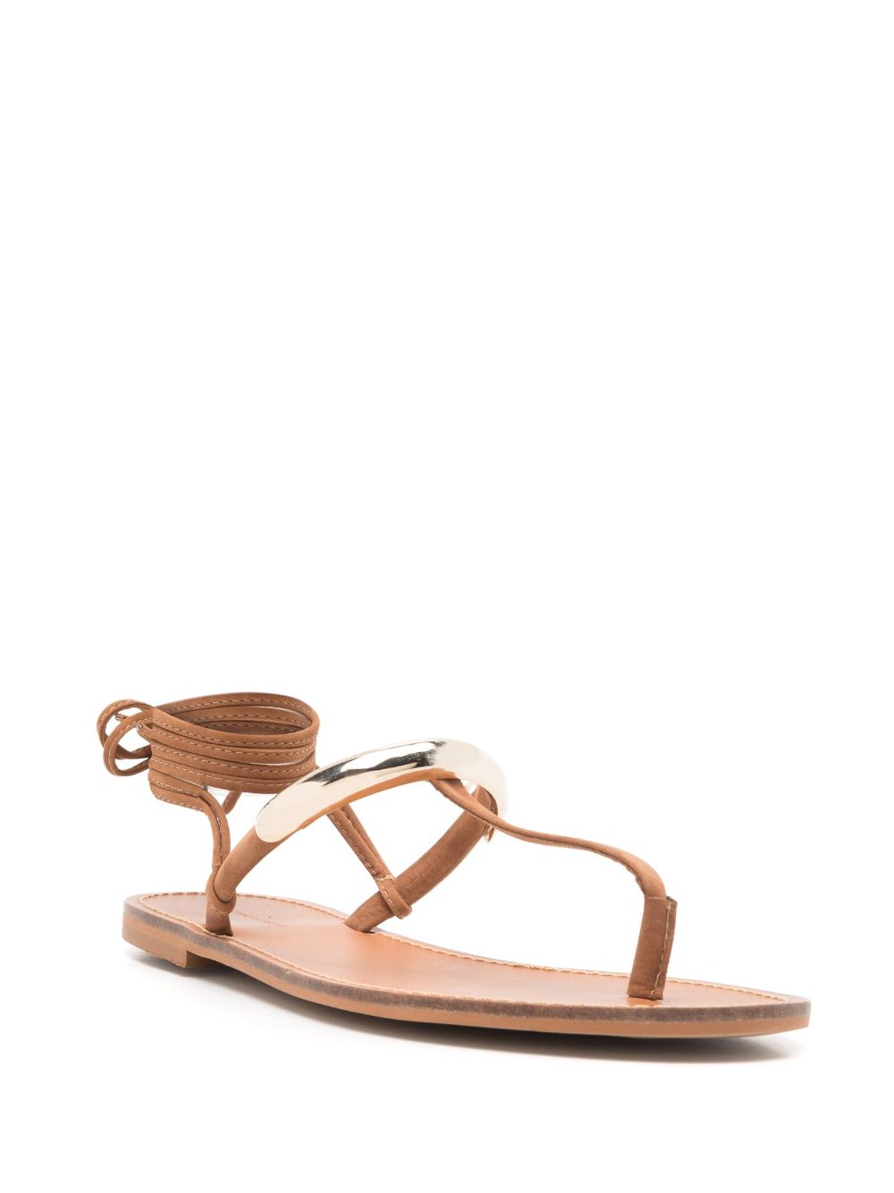 Lenny Niemeyer metal-strap leather sandals - Brown