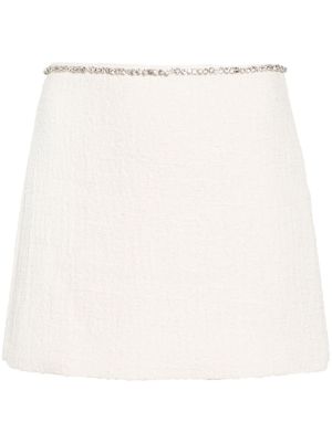 White embellished mini clearance skirt