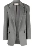 Blanca Vita notched-lapels mélange-effect blazer - Grey