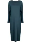 Eileen Fisher crew-neck shift midi dress - Blue