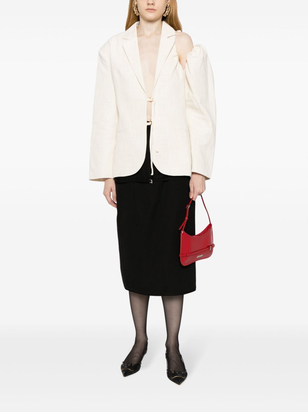 Jacquemus Galliga cut-out blazer - Beige